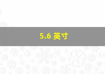 5.6 英寸